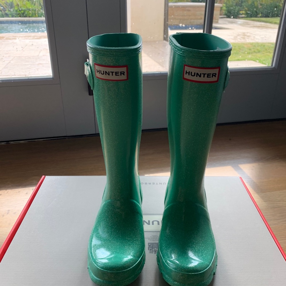 SOLD Hunter Kid's Starcloud Rain Boots: Sea Noodle - Picture 8 of 13